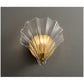 Shell Glass Brass Wall Light - 202GBWL - Modefinity