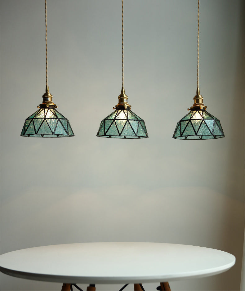 Faux Stained Glass Pendant Light - 209GPL - Modefinity