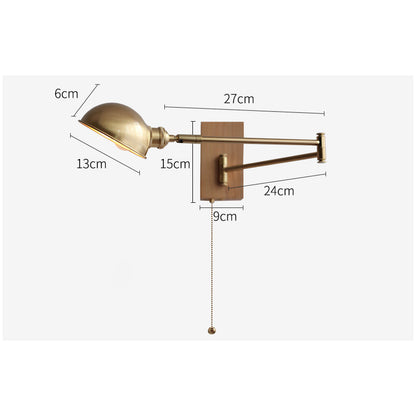 Brass Wall Light With Wood Plate - 118WL - Modefinity