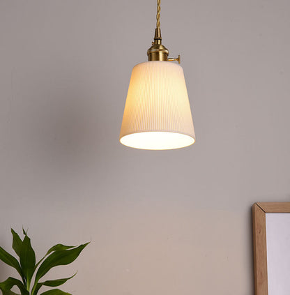 Ceramic White Gold Pendant Light - 108PL - Modefinity