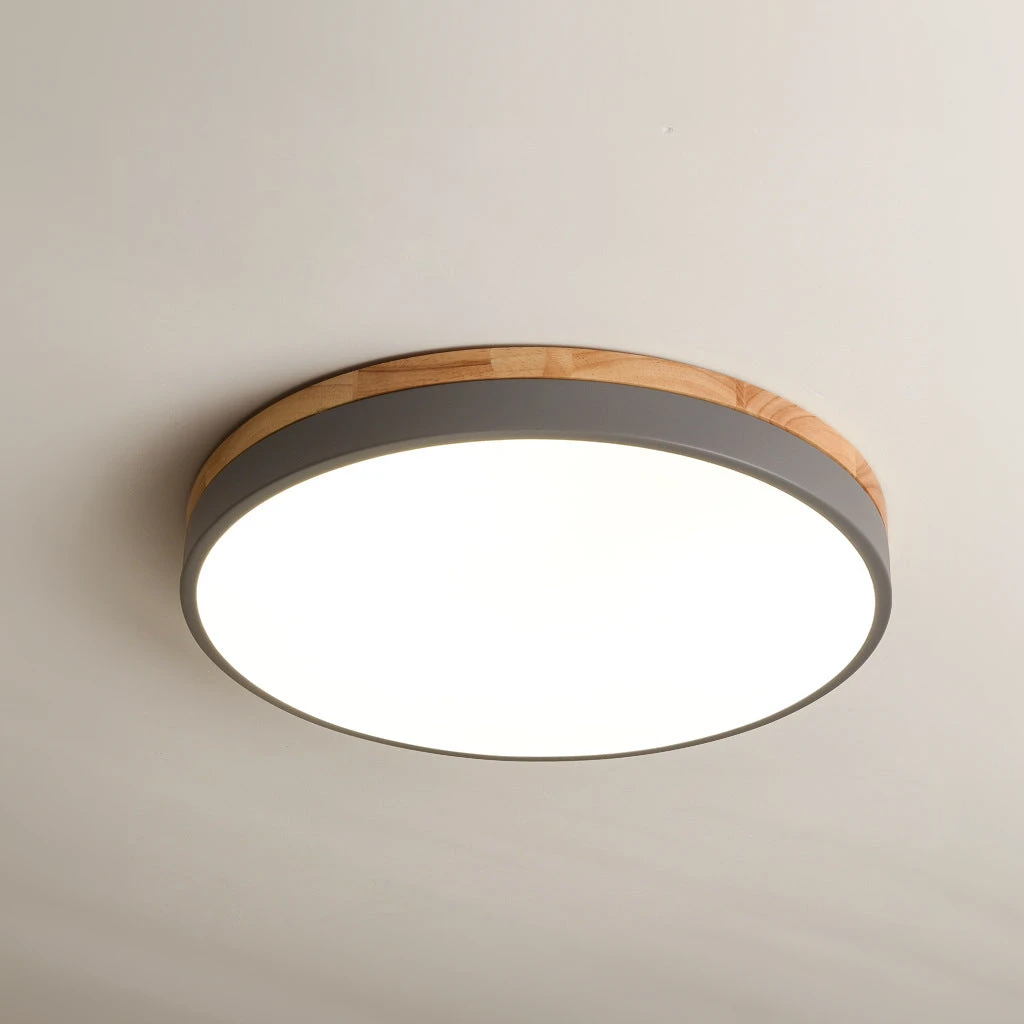 Wood Nordic Flush Ceiling Light - 101CL - Modefinity