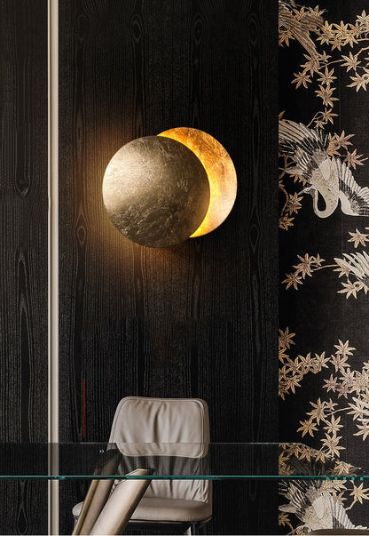 Gold Iron Luna Wall Lamp - 200MWL - Modefinity