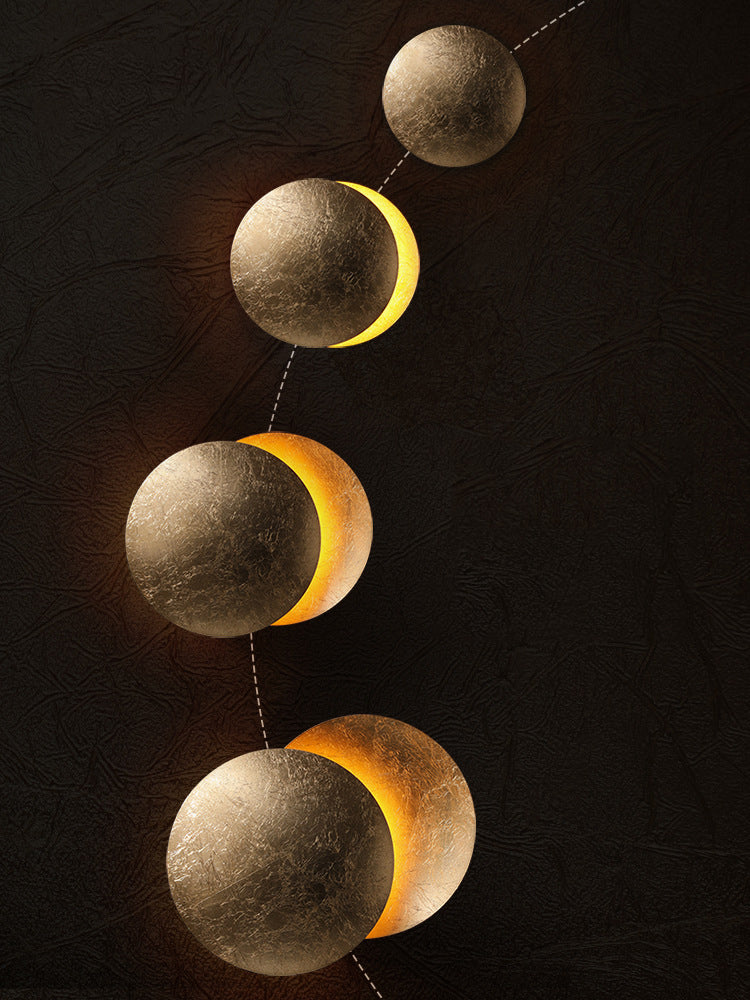 Gold Iron Luna Wall Lamp - 200MWL - Modefinity