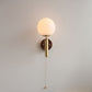 Wood Glass Globe Wall Light - 120WL - Modefinity