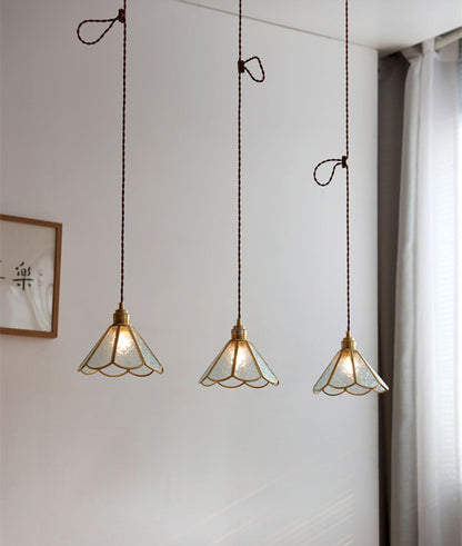 Brass Glass Pendant Light - 227GPL - Modefinity