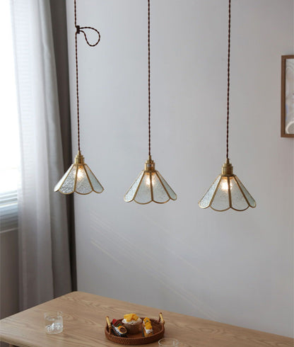 Brass Glass Pendant Light - 227GPL - Modefinity