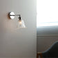 Glass Silver Wall Light - 208SST - Modefinity