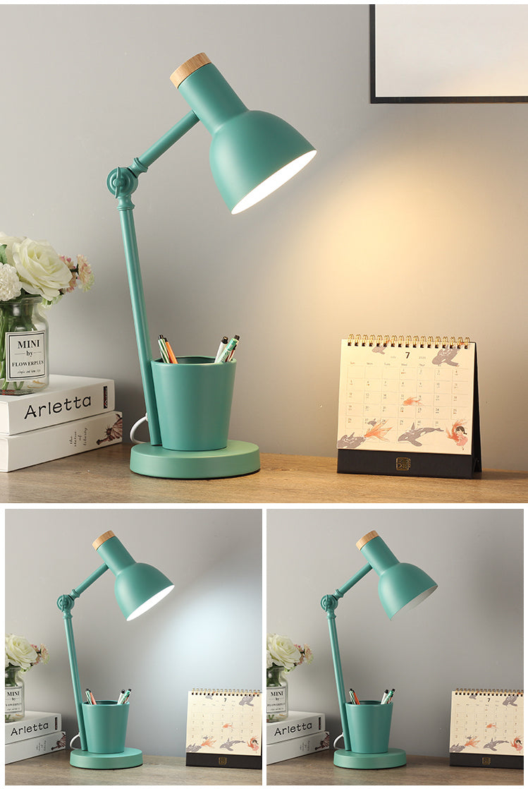 Colorful Nordic Table Lamp With Pencil Case - Modefinity