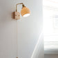 Ceramic Wall Light With Oak Wood Plate - 113WL - Modefinity